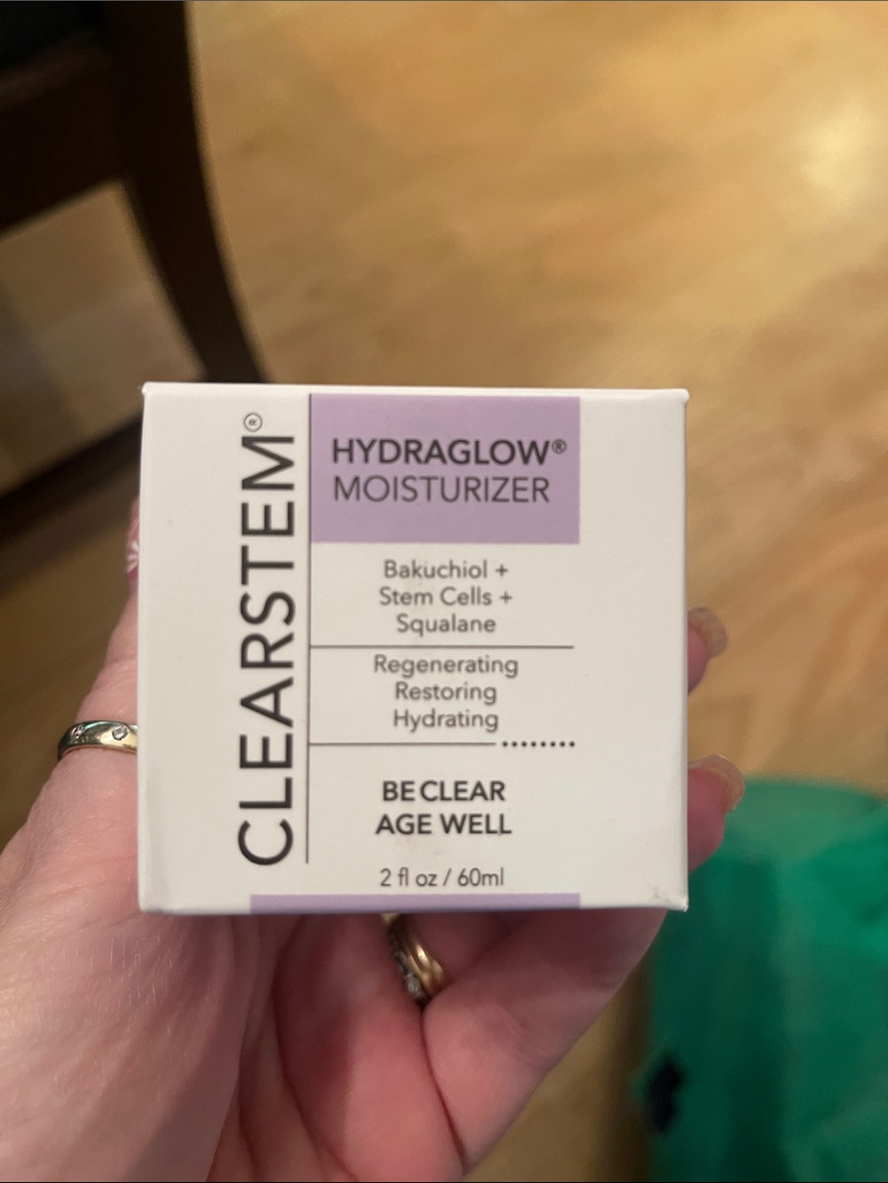 CLEARSTEM HYDRAGLOW Stem Cell Moisturizer Bakuchiol + Squalene 2 fl oz 60ml new